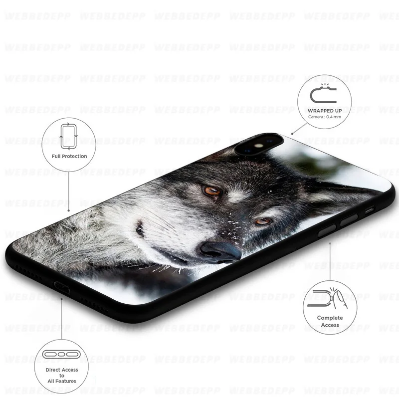 Милый простой мягкий чехол Husky Wolf для Huawei Mate Honor 20 6A 7A 7C 7X 8 9 9X 10 View Lite Pro 30 |