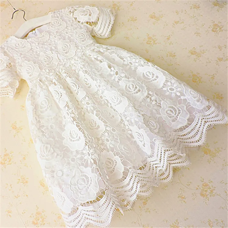 Lace baby Girls dress sleeve summer Hollow princess tutu dresses clothing 5CH511DS-38 [Eleven Story] | Детская одежда и обувь