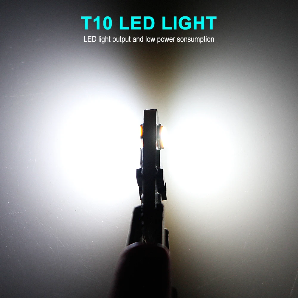 

AOTOMONARCH 194 T10 Led W5W White Car Super Bright 2 SMD Automobile Turn Side License Plate Light Lamp Bulb LED Light Lamp BE