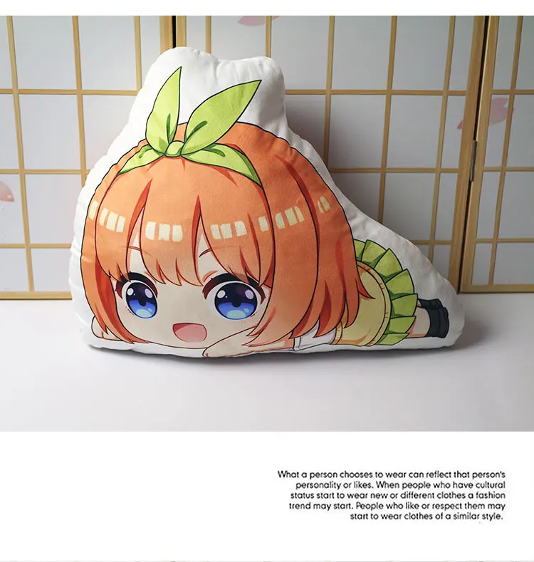 Куинтэссенция кувшин Подушка игрушка Go Toubun no Hanayome Ichika Nino Miku Yotsuba Itsuki фигурка