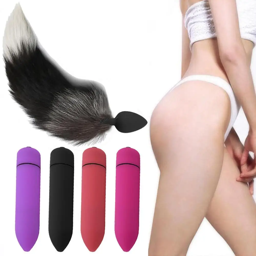 Новый продукт секса Анальная пробка лиса хвост анальный секс игрушки