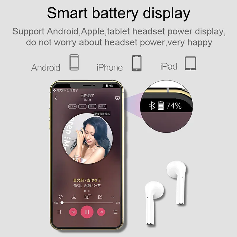H2 TWS мини бинауральные стерео 5 0 наушники Bluetooth беспроводные Handsfree сенсорное