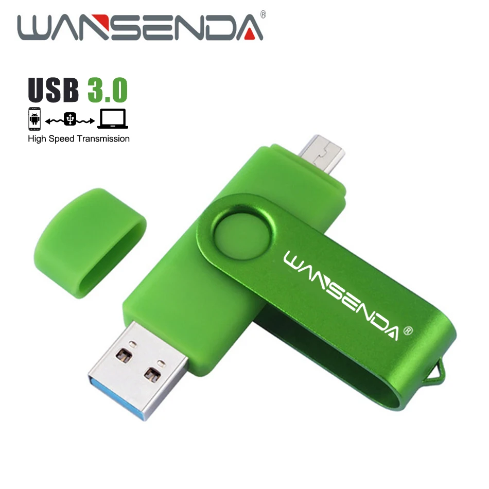 WANSENDA 3 0 USB OTG флэш накопитель 128 Гб 64 ГБ 32 флеш 16 8 многофункциональная флешка ручки
