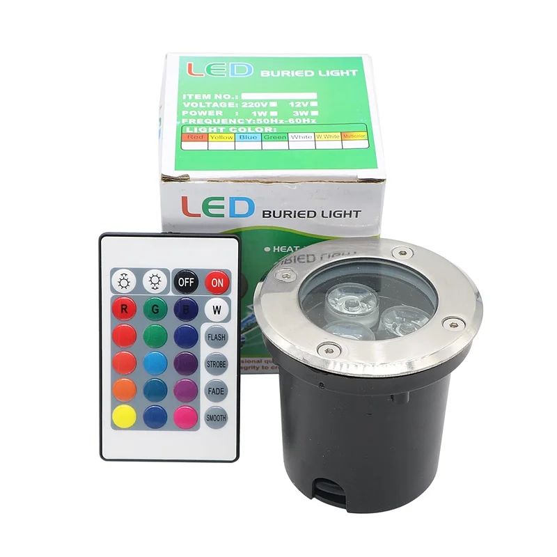 SZYOUMY 10 комплектов 3 Вт RGB LED наземный свет открытый DC 12 В AC 85 265 в напольный