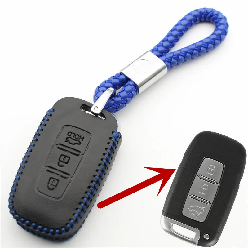Чехол для ключей FLYBETTER из натуральной кожи 3B для hyundai Sonata/Elantra/I30/IX35 для Kia K5/Sportage R/Sorento/Forte L101