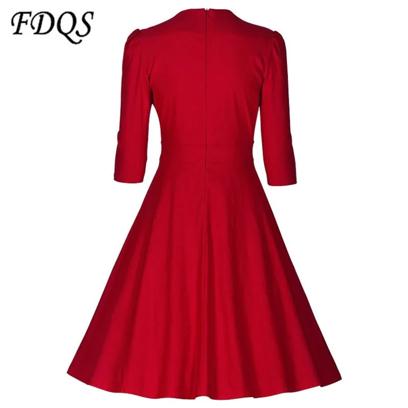 2016 летнее платье женщины мода сплошной семь рукав однобортный сексуальное Vestidos платья женщин Большой