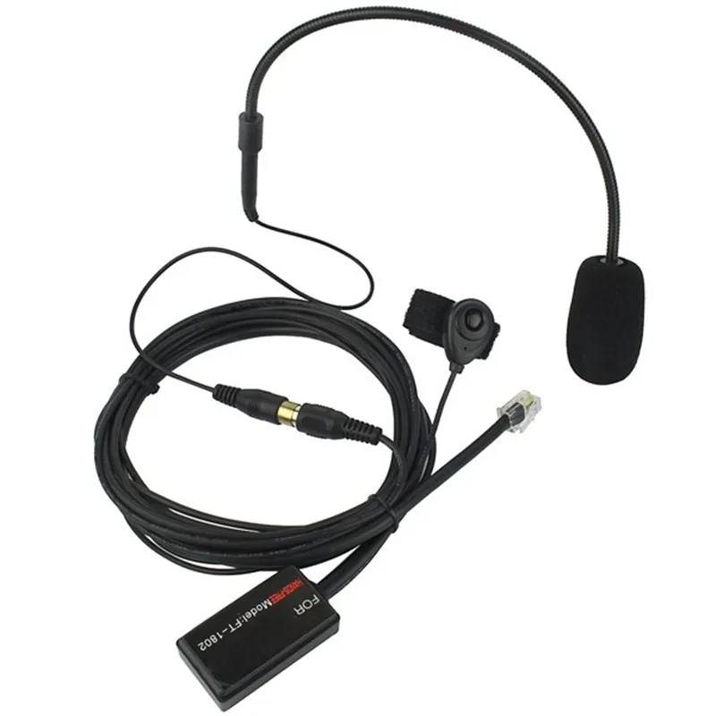 

2 шт. обновления 6-ядерный палец PTT MIC Hands-free Bluetooth гарнитура для Yaesu радио FT-1807/1907/1802/7800R/7900R/8800R/8900R иди и болтай Walkie Talkie