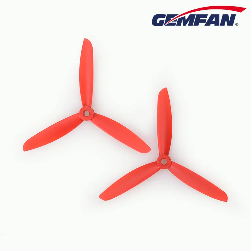 Gemfan 5045 Nylon Glass Fiber 3 blades red propeller