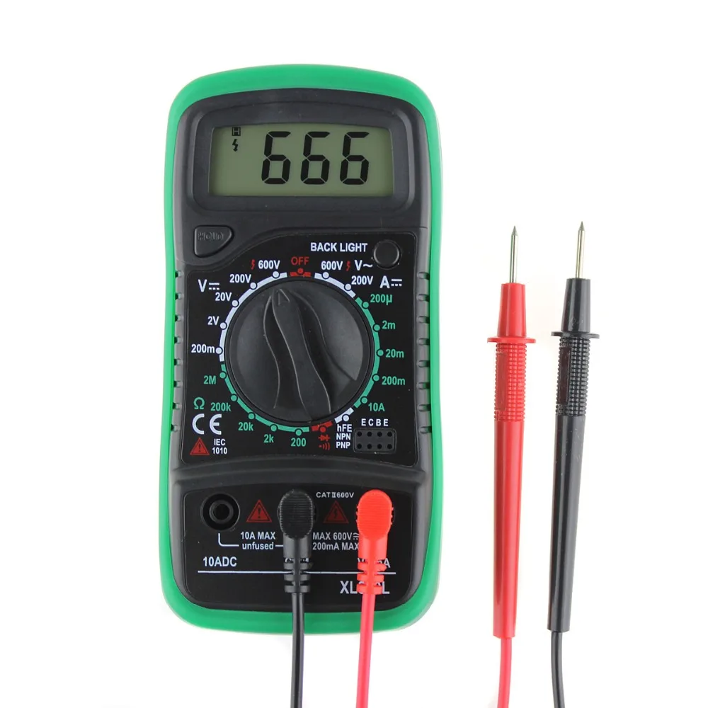 New XL830L LCD Digital Multimeter Current Voltage Resistance Transistor Temperature Tester Meter Multimetro SA723 T40 | Инструменты
