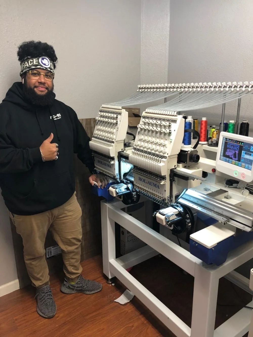 Новинка Высококачественная вышивальная машина с одной головкой для плоской