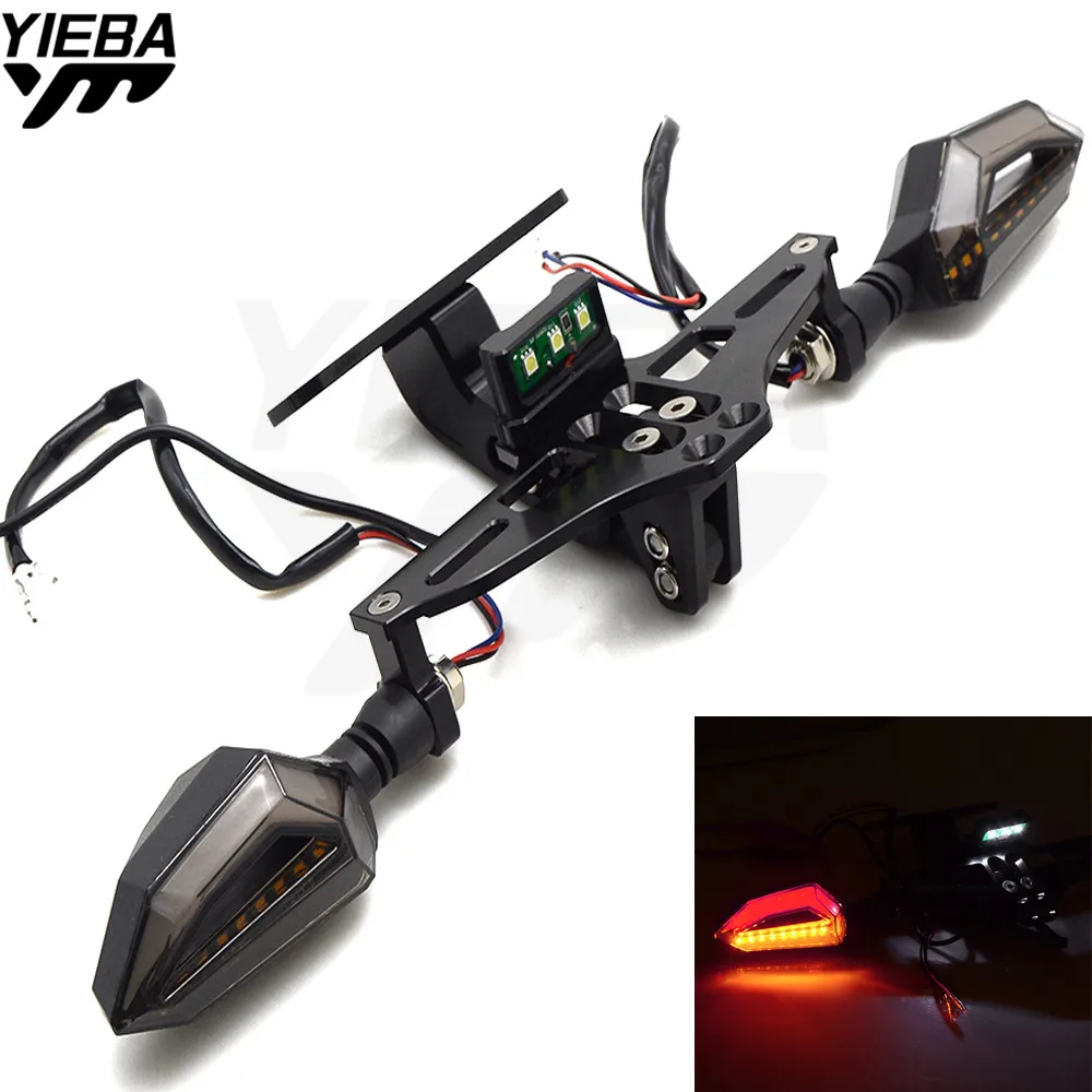 Кронштейн номерного знака мотоцикла держатель светодиодная подсветка для YAMAHA Tmax