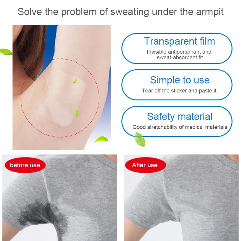 Underarm Armpit Sweat Pads Disposable Stickers Shield Guard Absorbing Invisible Stick Deodorants | Красота и здоровье