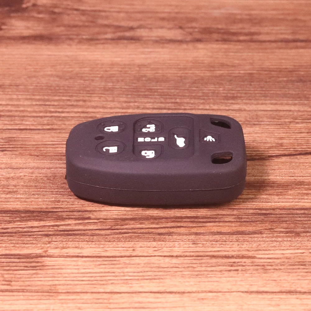 6 кнопок Черный Автомобильный силиконовый дистанционный флип чехол держатель