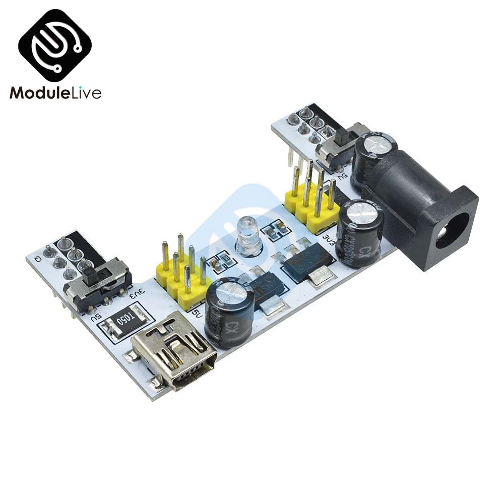 Макетная плата MB102 Mini USB модуль питания для Arduino хлеба набор сделай сам 2 канальная