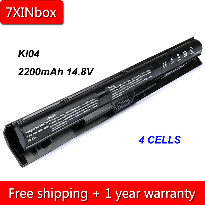 7 xinbox 4 ячейки 2200 мАч 14,8 в ноутбука Батарея для hp 14-ab000 15-ab000 17-g000 KI04 HSTNN-DB6T HSTNN-LB6S 800049-001 800010-421