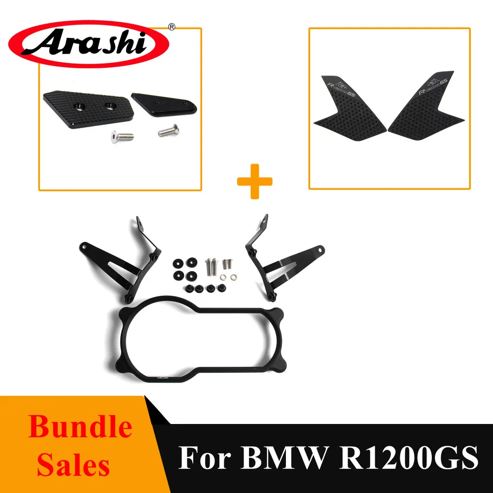 Arashi 1 комплект для BMW R1200GS 2013 2018 PC линзы защита фары + колодки тормозной педали