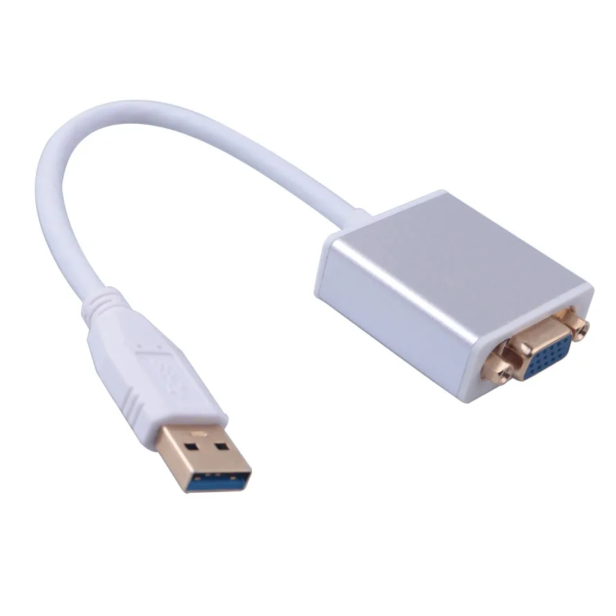 Elistooop USB 3 0 к VGA видео дисплей внешний кабель адаптер 1080P @ 60 Гц папа женскому для ПК