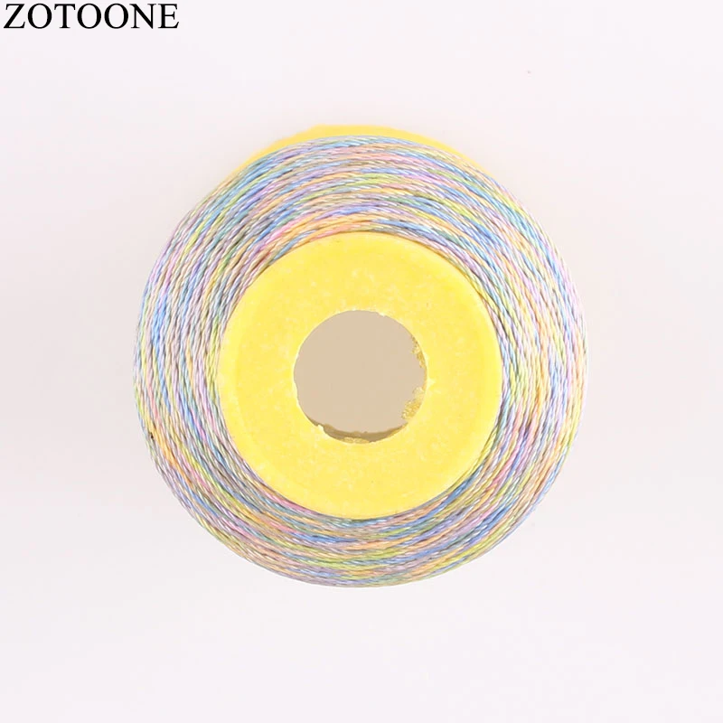 ZOTOONE катушка швейные нитки джинсы дешевая машина полиэстер вышивка нить для шитья красочные Швейные аксессуары стеганые нитки
