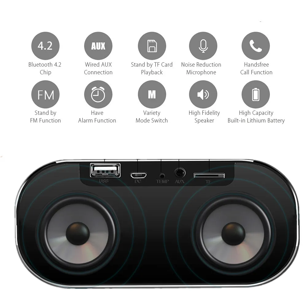 Беспроводной bluetooth динамик тонкий магнитный беспроводной Soundbar сабвуфер s Hands free