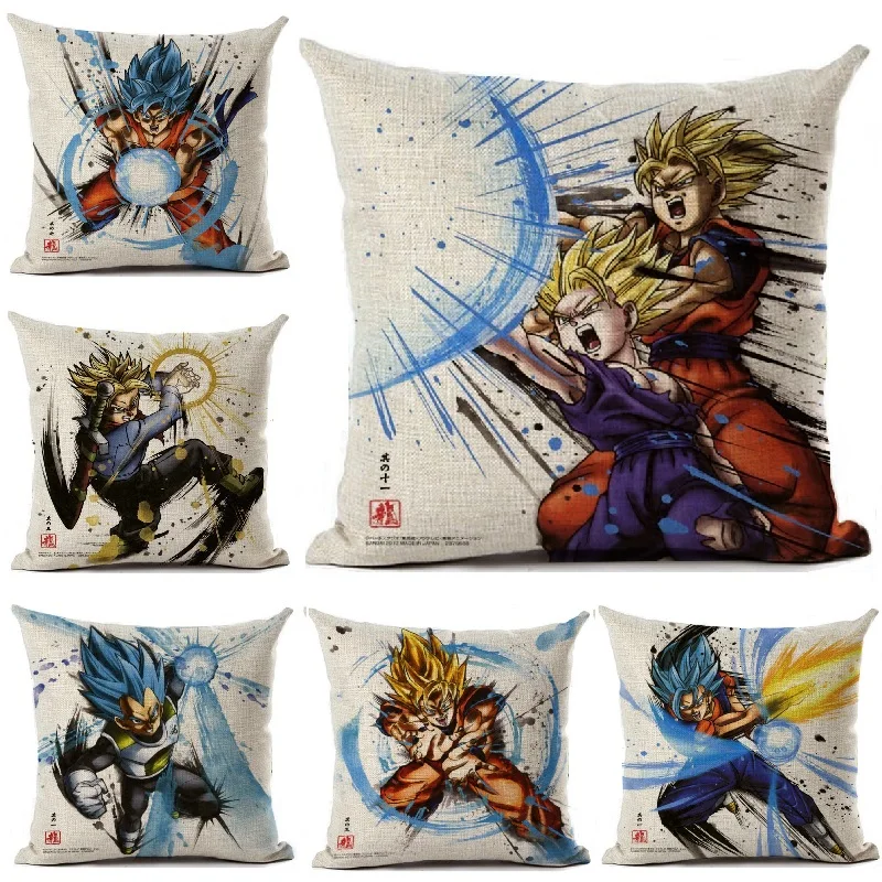 Чехол для подушки Dragon Ball Z GoKu чехол для подушки постельные принадлежности на заказ наволочки дом украшения автомобиля дивана наволочка almofada подарок