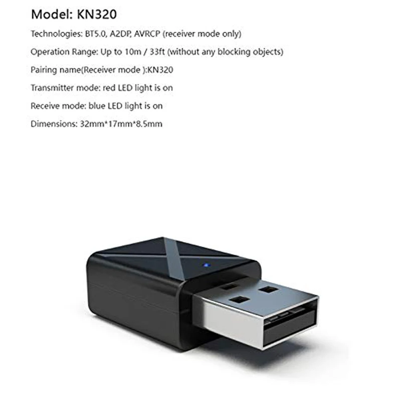 2 в 1 USB Bluetooth передатчики 5 0 беспроводной аудио музыкальный стерео адаптер донгл
