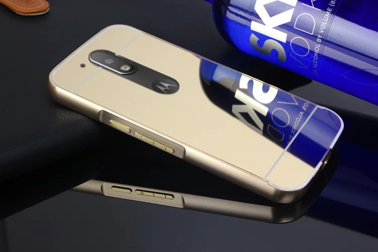 Роскошный Золотой Зеркало Алюминиевый Корпус для MOTO XPlay Zplay XT1635-03 М XT1662 Z XT1650-05