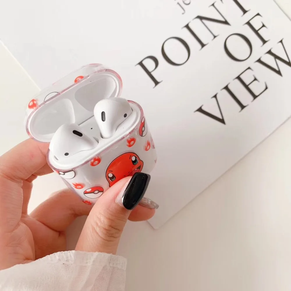 Милый покемон бикачу прозрачный жесткий корпус Bluetooth беспроводная гарнитура для