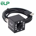 ELP рыбий глаз ИК USB камера 640*480P 10 шт. ИК светодиодный IR CUT cmos OV7725 CCTV видео usb камера для оборудования киоск ATM Птичье гнездо