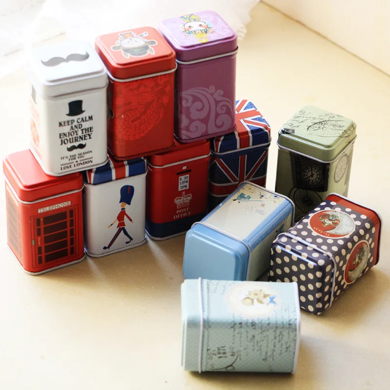 1 шт. винтажная Красивая цветная Сакура Цветочная пасторальная железная коробка