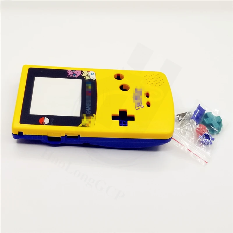 High Quality DIY Special Case for gbc Limited Edition Yellow Blue Version Shell for For gameboy color game console images - 6