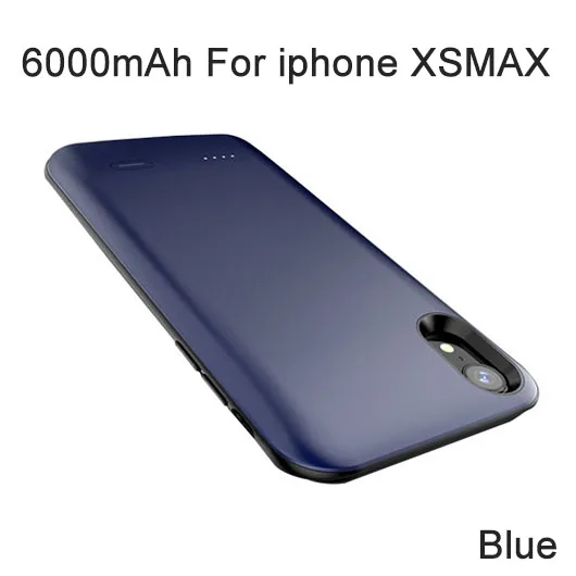6000mAh For XSMAX XGODY 6000 мАч чехол для зарядного устройства для Apple iphone XR XSMAX тонкий умный чехол для внешнего аккумулятора защитный чехол для iphone XR XSMAX - Цвет: 6000mAh For XSMAX