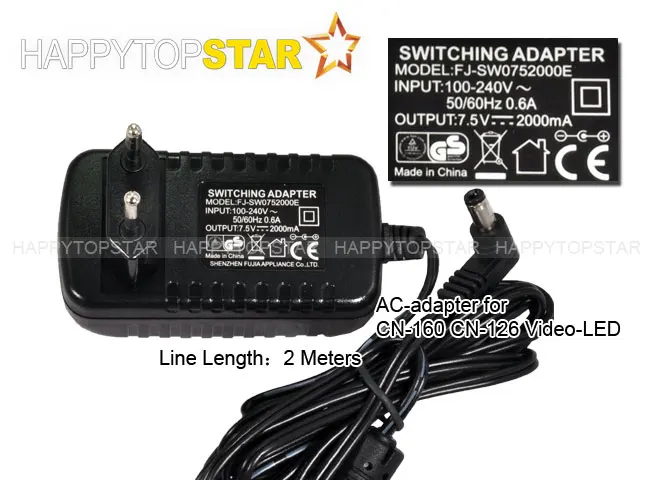 Адаптер питания переменного тока 110 В/220 В для фотовспышки CN 160 216 Pad22 1040 LED Video