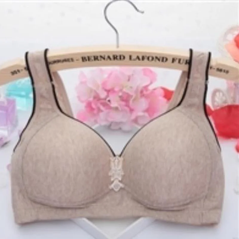 women Bras Подтягивающее боковое нижнее белье без подкладки Фиолетовые Бюстгальтеры большого размера беспроводной бесшовный бюстгальтер для женщин больших размеров B C - Цвет: women Bras
