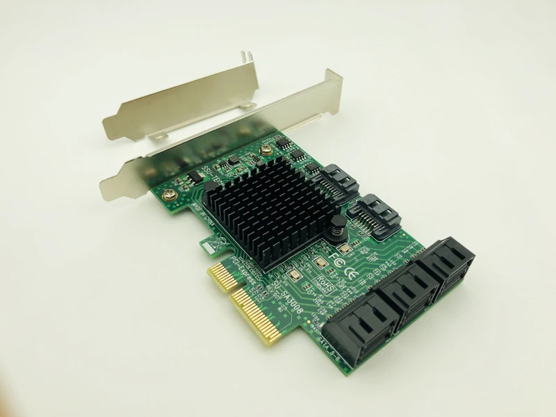 Адаптер PCI E Express на SATA 3 0 III с 8 портами 6 ГБ|Платы расширения| |