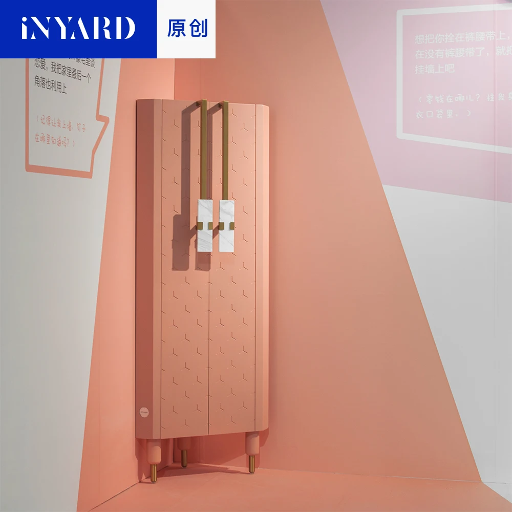 [InYard Оригинал] угловой шкаф для хранения в гостиной треугольник кожа белый цвет