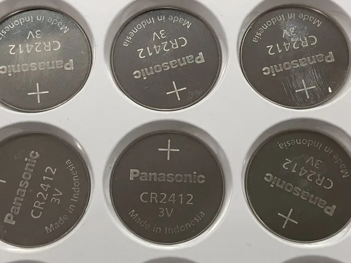 

50pcs/lot Panasonic CR2412 3V Lithium Coin watch Key Fobs Battery Batteries Cell For swatch watch For LEXUS Car Controller