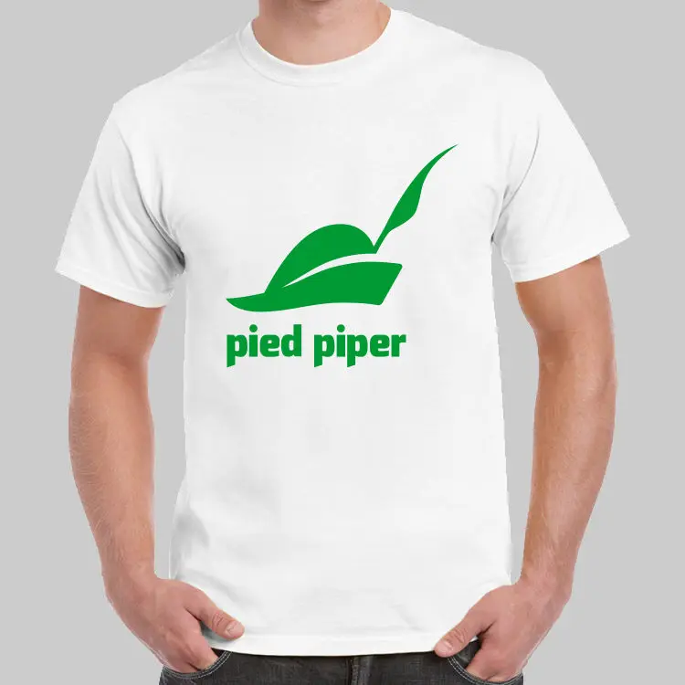 Футболка с логотипом компании Pied Piper Silicon Valley размер США 2017 футболка коротким