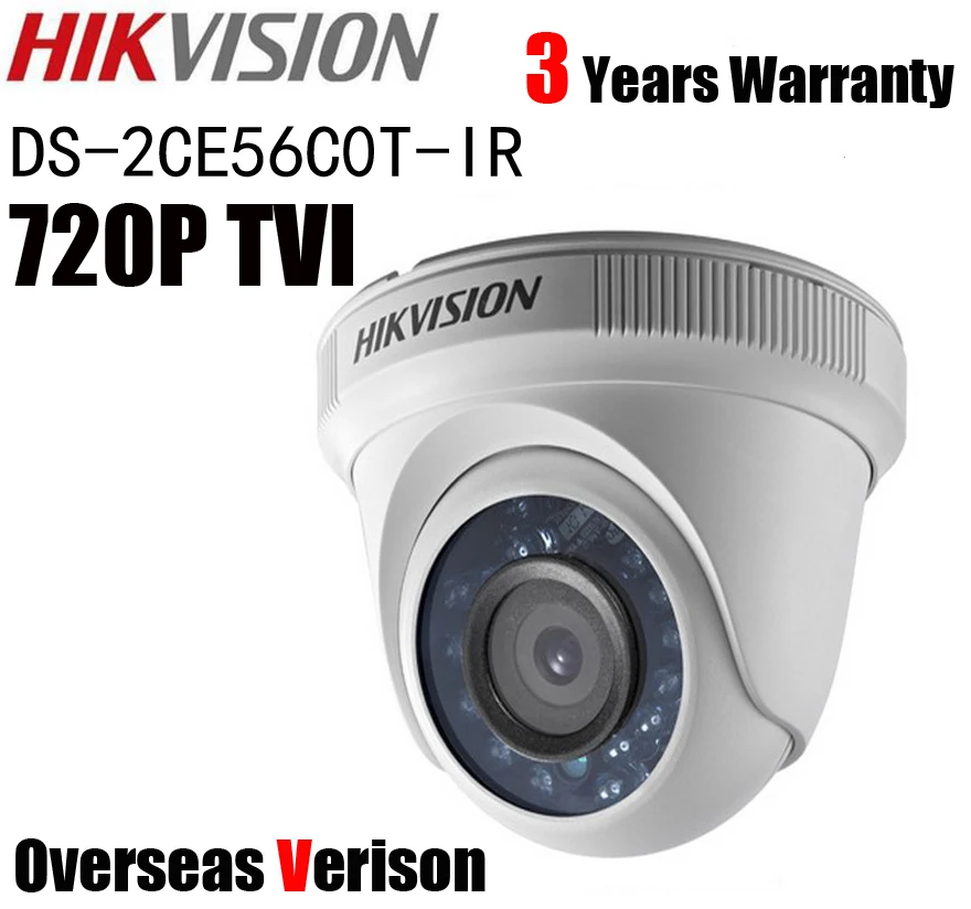 Hikvision ds-2ce56c0t-ir HD 720 P Indoor ИК башни TVI Камера ip66 Всепогодный 20 м CCTV | Безопасность и
