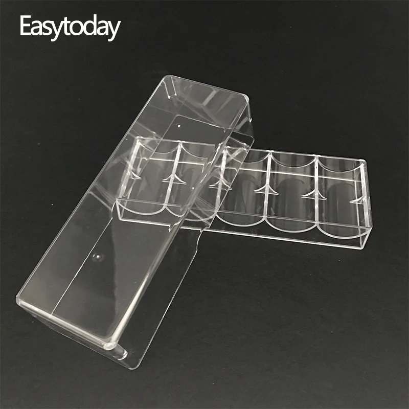 Easytoday 1 шт. прозрачные акриловые чипы для покера в Техасском стиле 100 коробка