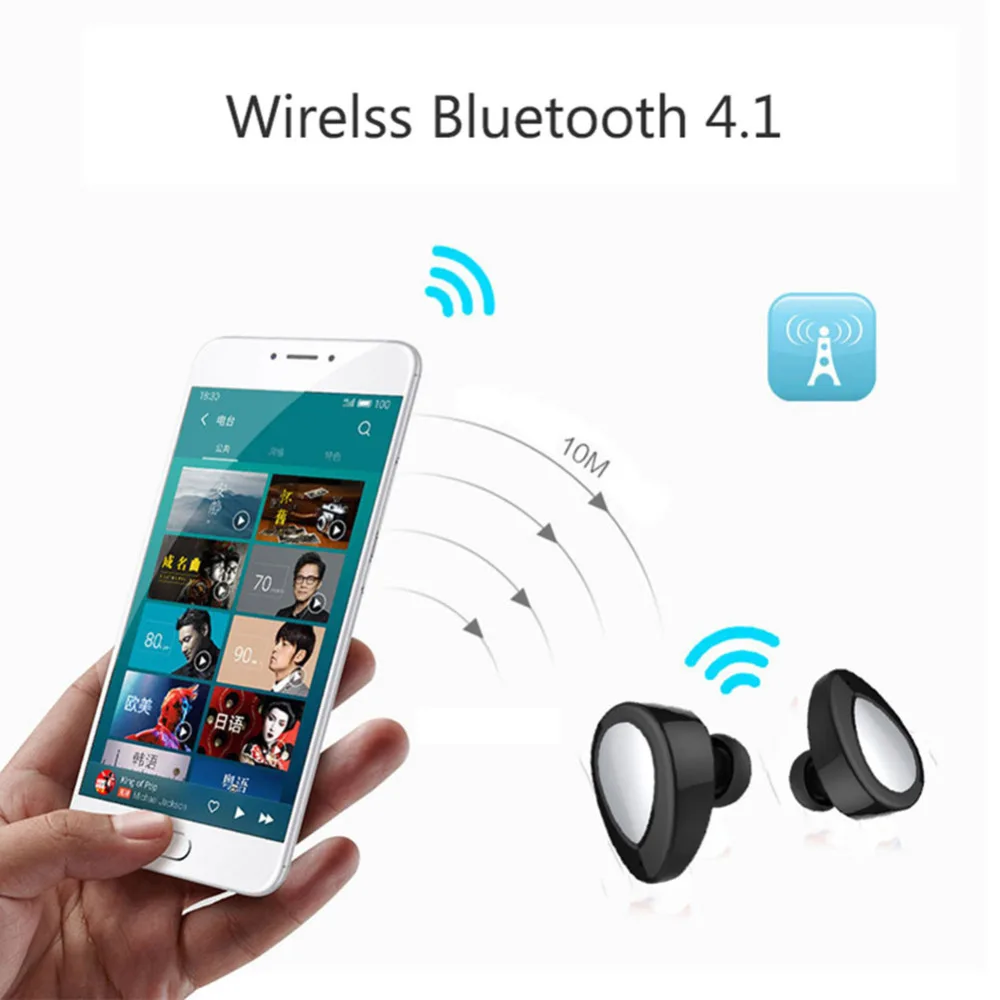 Aimitek K2 TWS Bluetooth наушники мини настоящие беспроводные стерео Близнецы с микрофоном