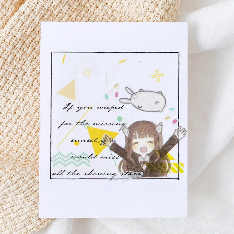 AAGU 40 шт./упак. Kawaii аниме девушка декоративные стикеры DIY планировщик дневник в