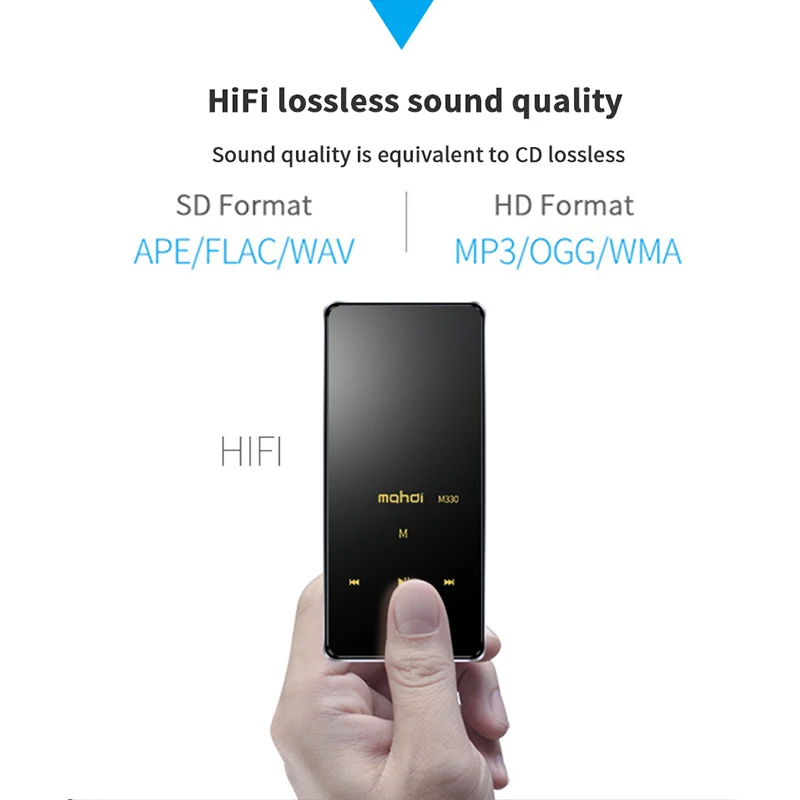 Махди M330 MP3 плеер с сенсорным Экран Bluetooth 4 1 радио FM 8 ГБ хранения дюйма Play 80 H HIFI