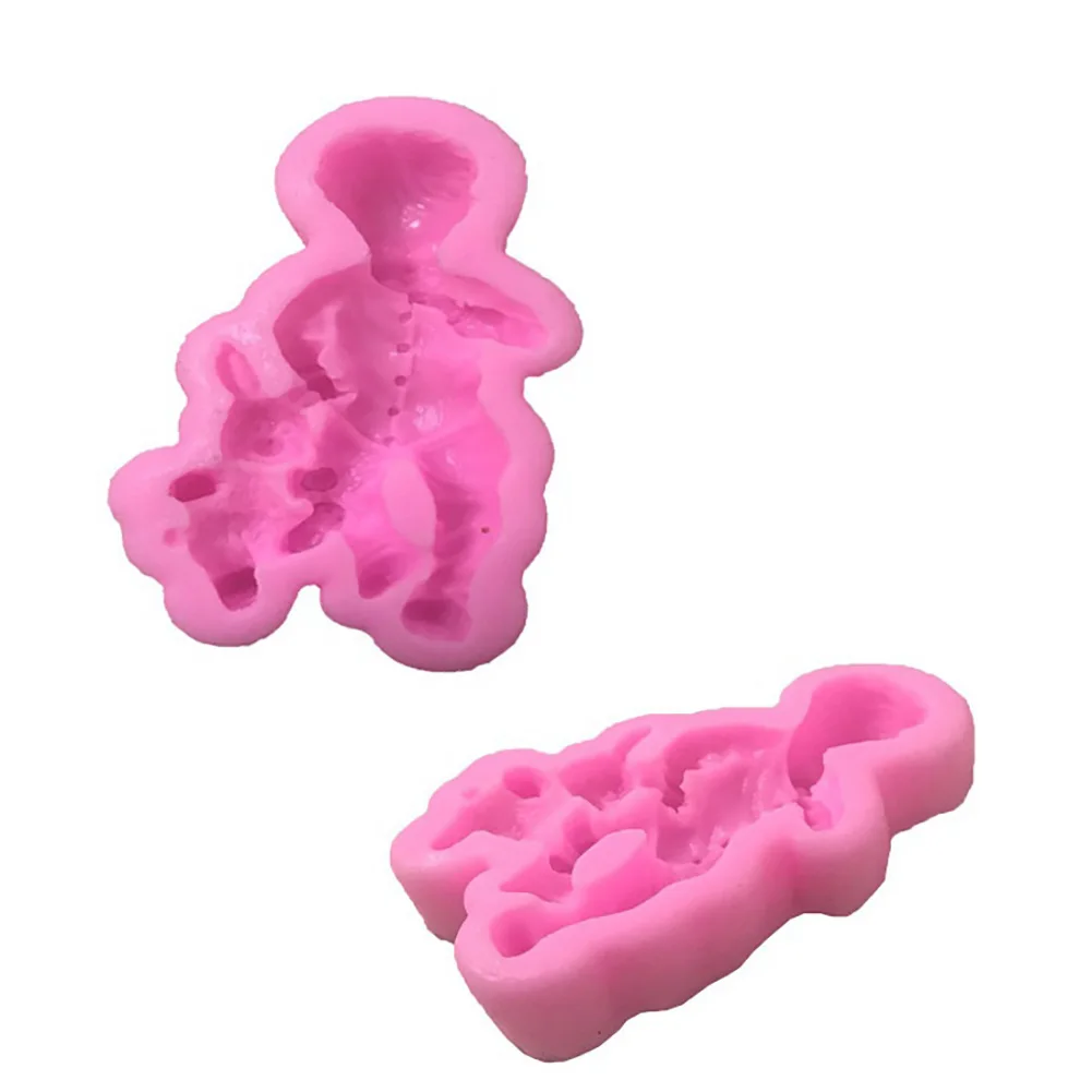 Силиконовые формы торт 3D для девочек и мальчиков Baby Shower Торта Помады плесени DIY