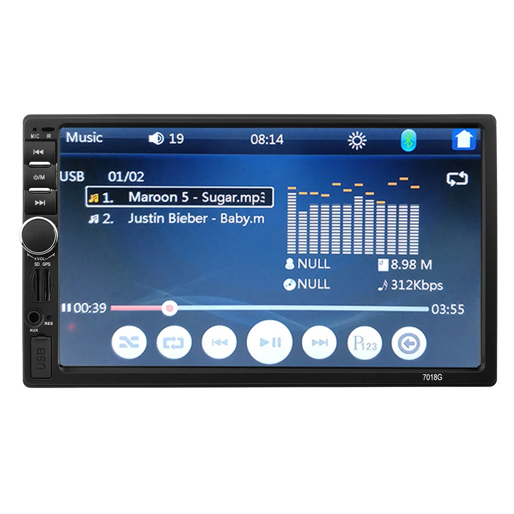 2 Din gps-навигатор, навигация mp5 автомобильное радио " плеер сенсорный экран видео мультимедиа аудио стерео камера для Android телефона