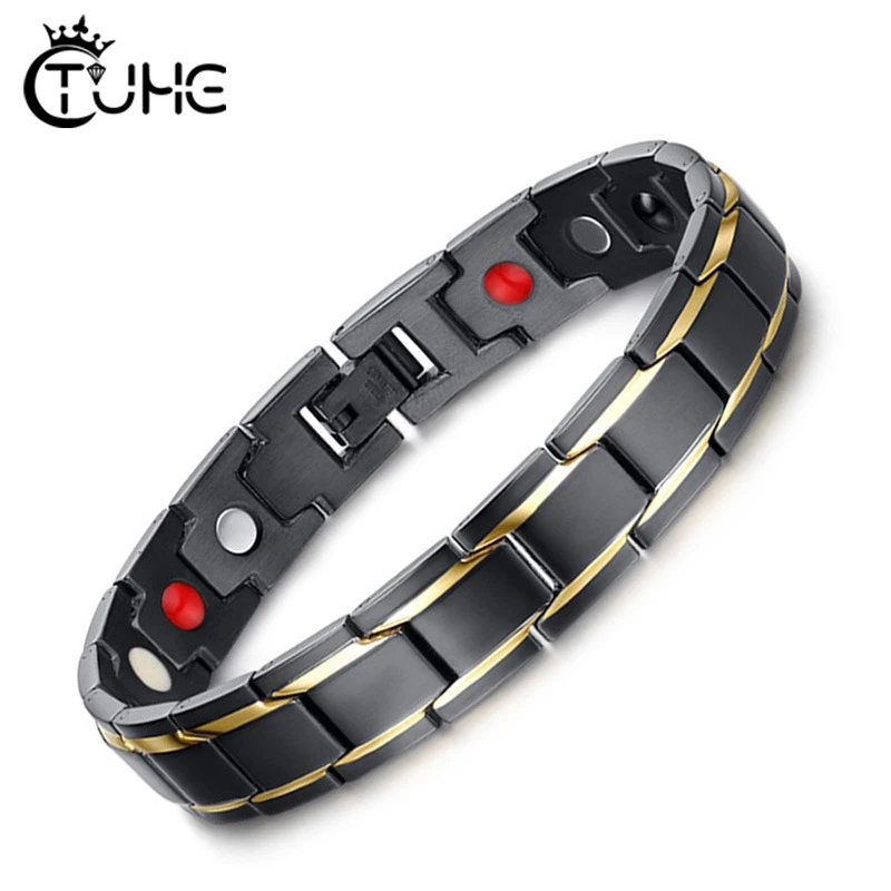 Мужской браслет шириной 12 мм Энергетический Браслет мужской био магнитный