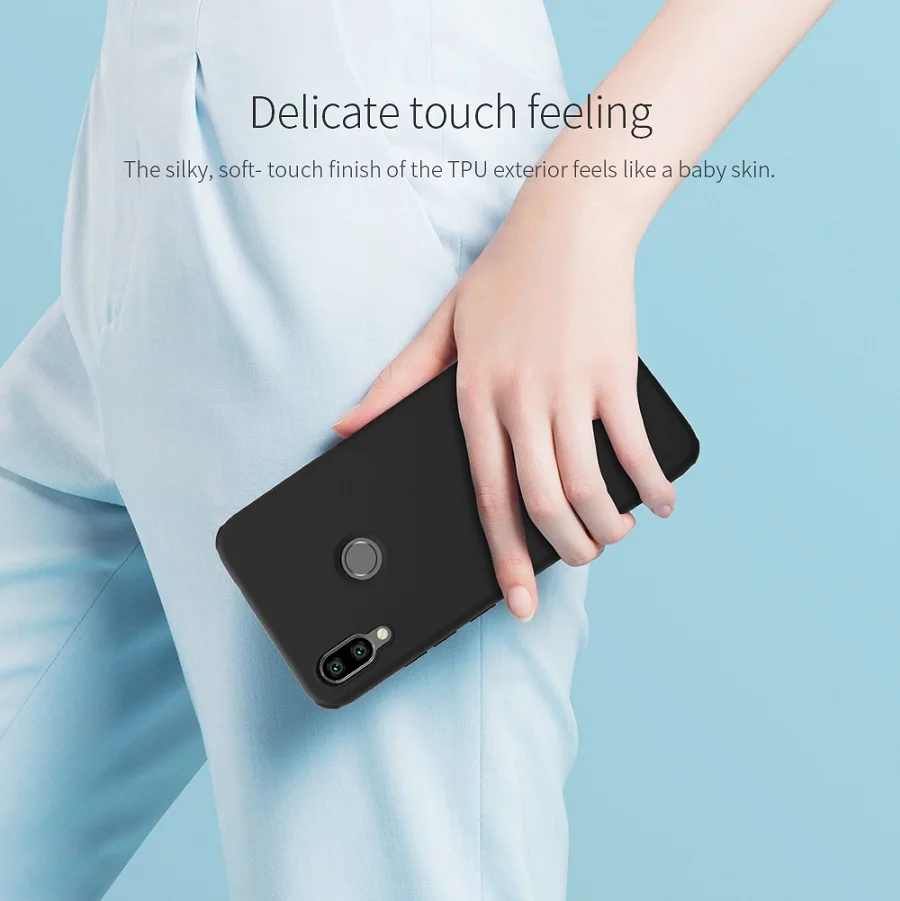 Redmi Note 7 Pro чехол Nillkin для Xiaomi Redmi Note 7/7S силиконовая гладкая защитная задняя крышка redmi note 7 глобальная версия 6,3''