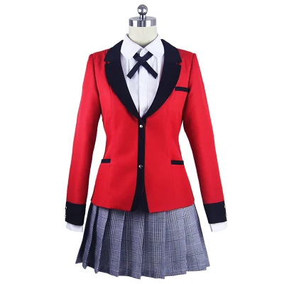 Аниме! Школьная форма Tgforever Kakegurui Jabami Yumeko Momobami Kirari костюм для косплея пальто +