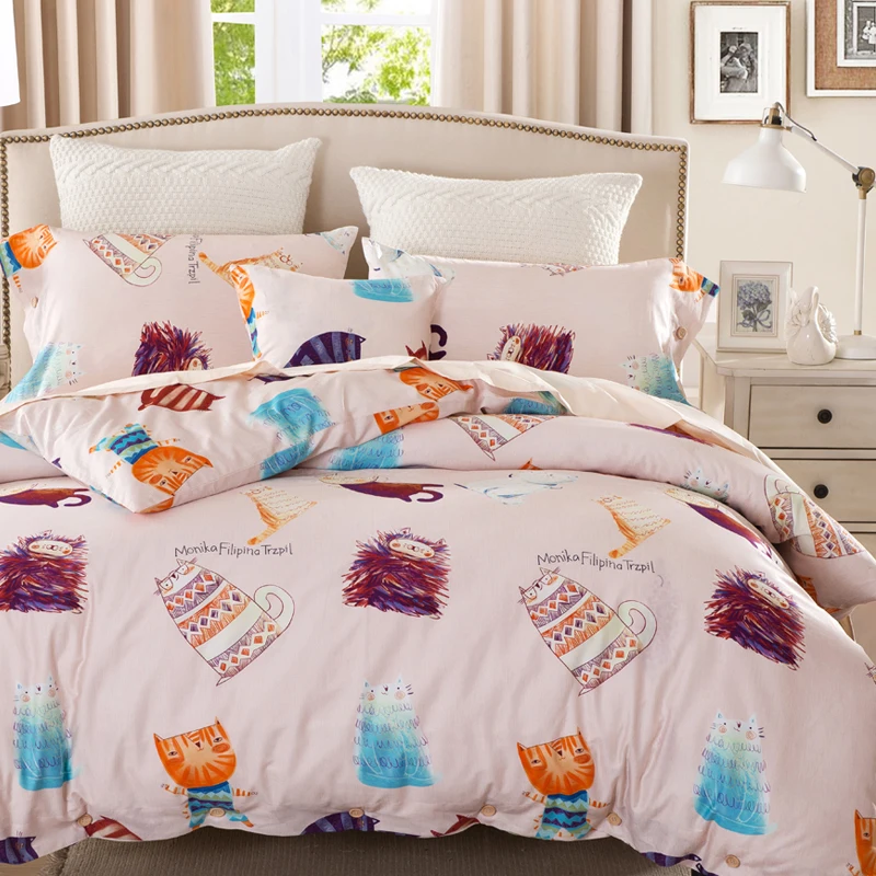 Лидер продаж набор постельного белья 4 ед. из 100% египетского хлопка одеяло