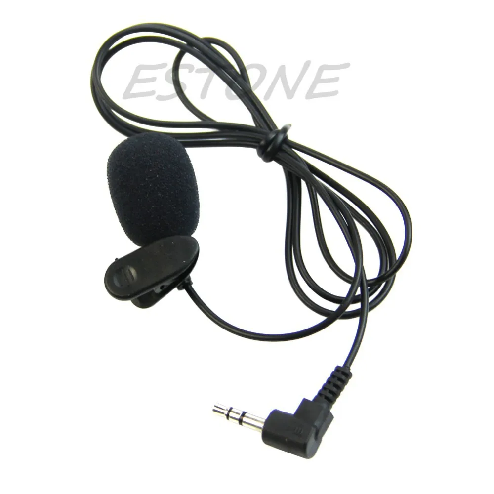 1 шт. мини Hands Free клип на лацкане микрофон для ПК ноутбук Skype 3,5 мм