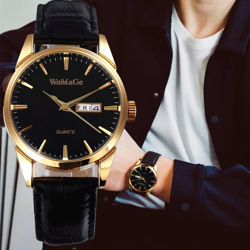 2019 Quartz Watch Men Luxury Gold Watches Top Brand Male Clock Business Mens Wrist Suit Hodinky Relogio Masculino reloj | Наручные часы